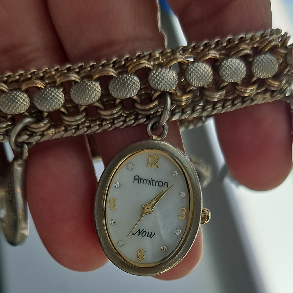 Armitron Women's Gold and Silver Watch Bracelet